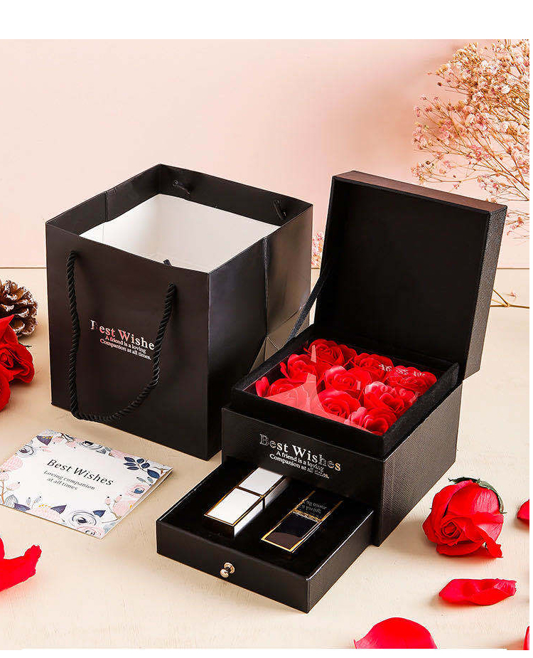 掀蓋化妝品盒，口紅包裝盒