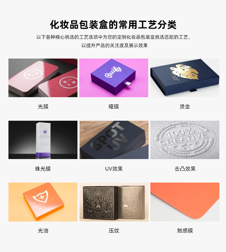 化妝品盒定制工藝